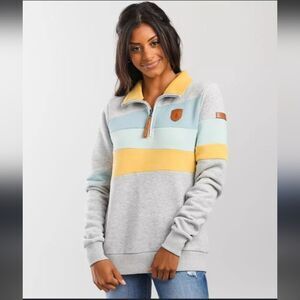 Wanakome Betty Quarter Zip Sweatshirt Size Small